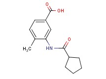 3-[(cyclopentylcarbonyl)amino]-4-methylbenzoic acid