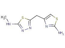 5-[(2-amino-1,3-thiazol-4-yl)methyl]-N-methyl-1,3,4-thiadiazol-2-amine