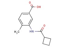 3-[(cyclobutylcarbonyl)amino]-4-methylbenzoic acid