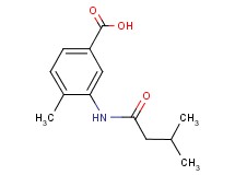 4-methyl-3-[(3-methylbutanoyl)amino]benzoic acid