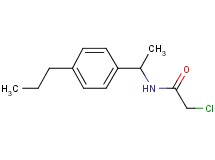 2-chloro-N-[1-(4-propylphenyl)ethyl]acetamide