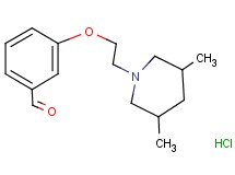3-[2-(3,5-dimethyl-1-piperidinyl)ethoxy]benzaldehyde hydrochloride