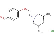 4-[2-(3,5-dimethyl-1-piperidinyl)ethoxy]benzaldehyde hydrochloride