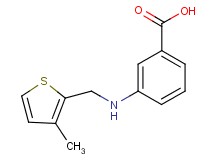 3-{[(3-methyl-2-thienyl)methyl]amino}benzoic acid