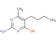 2-amino-5-butyl-6-methyl-4-pyrimidinol 2-amino-5-butyl-6-methyl-4-pyrimidinol