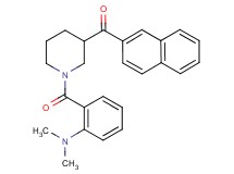 {1-[2-(dimethylamino)benzoyl]-3-piperidinyl}(2-naphthyl)methanone