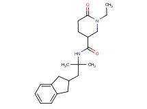 N-[2-(2,3-dihydro-1H-inden-2-yl)-1,1-dimethylethyl]-1-ethyl-6-oxo-3-piperidinecarboxamide