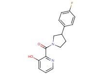 2-{[3-(4-fluorophenyl)-1-pyrrolidinyl]carbonyl}-3-pyridinol