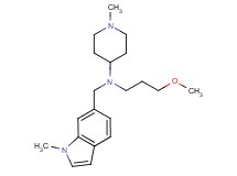 N-(3-methoxypropyl)-1-methyl-N-[(1-methyl-1H-indol-6-yl)methyl]-4-piperidinamine