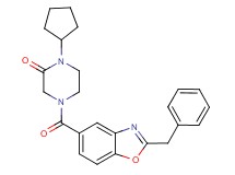 4-[(2-benzyl-1,3-benzoxazol-5-yl)carbonyl]-1-cyclopentyl-2-piperazinone