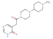 5-{2-[4-(1-methylpiperidin-4-yl)piperazin-1-yl]-2-oxoethyl}pyrimidin-4(3H)-one