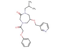1-isobutyl-4-(phenoxyacetyl)-6-(3-pyridinylmethoxy)-1,4-diazepan-2-one