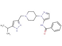 N-(1-{1-[(5-isopropyl-1H-pyrazol-3-yl)methyl]-4-piperidinyl}-1H-pyrazol-5-yl)benzamide