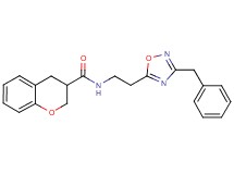 N-[2-(3-benzyl-1,2,4-oxadiazol-5-yl)ethyl]chromane-3-carboxamide