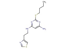 2-(butylthio)-N-[2-(1,3-thiazol-4-yl)ethyl]pyrimidine-4,6-diamine