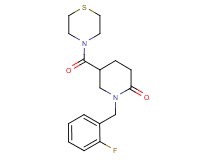 1-(2-fluorobenzyl)-5-(4-thiomorpholinylcarbonyl)-2-piperidinone