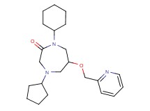 1-cyclohexyl-4-cyclopentyl-6-(2-pyridinylmethoxy)-1,4-diazepan-2-one