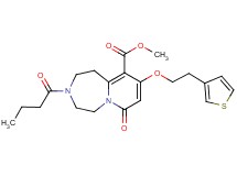 methyl 3-butyryl-7-oxo-9-[2-(3-thienyl)ethoxy]-1,2,3,4,5,7-hexahydropyrido[1,2-d][1,4]diazepine-10-carboxylate