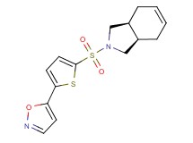 (3aR*,7aS*)-2-{[5-(5-isoxazolyl)-2-thienyl]sulfonyl}-2,3,3a,4,7,7a-hexahydro-1H-isoindole