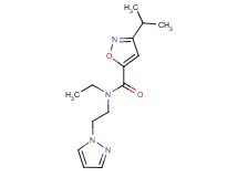 N-ethyl-3-isopropyl-N-[2-(1H-pyrazol-1-yl)ethyl]-5-isoxazolecarboxamide