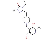 4-ethyl-5-[(1-{[3-hydroxy-5-(hydroxymethyl)-2-methylpyridin-4-yl]methyl}piperidin-4-yl)methyl]-2-methyl-2,4-dihydro-3H-1,2,4-triazol-3-one