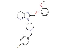 3-[1-(4-fluorobenzyl)-4-piperidinyl]-2-[(2-methoxyphenoxy)methyl]-3H-imidazo[4,5-b]pyridine