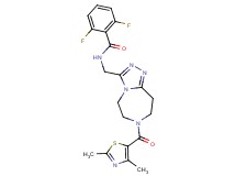 N-({7-[(2,4-dimethyl-1,3-thiazol-5-yl)carbonyl]-6,7,8,9-tetrahydro-5H-[1,2,4]triazolo[4,3-d][1,4]diazepin-3-yl}methyl)-2,6-difluorobenzamide