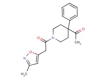 1-{1-[(3-methyl-5-isoxazolyl)acetyl]-4-phenyl-4-piperidinyl}ethanone