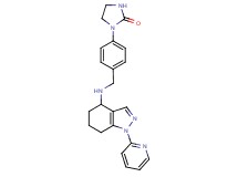1-[4-({[1-(2-pyridinyl)-4,5,6,7-tetrahydro-1H-indazol-4-yl]amino}methyl)phenyl]-2-imidazolidinone