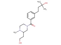 4-(3-{[3-(2-hydroxyethyl)-4-methyl-1-piperazinyl]carbonyl}phenyl)-2-methyl-2-butanol