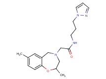 2-(2,7-dimethyl-2,3-dihydro-1,4-benzoxazepin-4(5H)-yl)-N-[3-(1H-pyrazol-1-yl)propyl]acetamide
