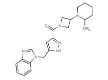 1-[(3-{[3-(2-methylpiperidin-1-yl)azetidin-1-yl]carbonyl}-1H-pyrazol-5-yl)methyl]-1H-benzimidazole