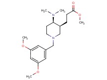 methyl 3-[(3S*,4R*)-1-(3,5-dimethoxybenzyl)-4-(dimethylamino)-3-piperidinyl]propanoate