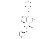 2-methoxy-N-{3-[2-(4-morpholinyl)ethoxy]benzyl}-N-(2-pyridinylmethyl)acetamide