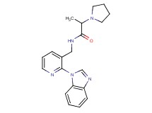 N-{[2-(1H-benzimidazol-1-yl)pyridin-3-yl]methyl}-2-pyrrolidin-1-ylpropanamide