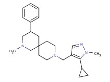 9-[(5-cyclopropyl-1-methyl-1H-pyrazol-4-yl)methyl]-2-methyl-4-phenyl-2,9-diazaspiro[5.5]undecane