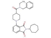 N-benzyl-1-(2-cycloheptyl-1,3-dioxo-2,3-dihydro-1H-isoindol-4-yl)-N-ethyl-4-piperidinecarboxamide