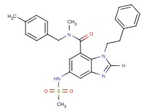 N-methyl-N-(4-methylbenzyl)-5-[(methylsulfonyl)amino]-1-(2-phenylethyl)-1H-benzimidazole-7-carboxamide