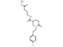 methyl 4-[({1-[2-(4-chlorophenyl)ethyl]-6-oxo-3-piperidinyl}carbonyl)amino]butanoate