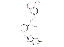 N-[2-(3,4-dimethoxyphenyl)ethyl]-1-[(6-fluoro-1H-benzimidazol-2-yl)methyl]-N-methyl-3-piperidinamine