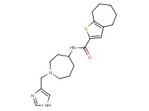 N-[1-(1H-imidazol-4-ylmethyl)-4-azepanyl]-5,6,7,8-tetrahydro-4H-cyclohepta[b]thiophene-2-carboxamide