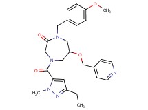 4-[(3-ethyl-1-methyl-1H-pyrazol-5-yl)carbonyl]-1-(4-methoxybenzyl)-6-(4-pyridinylmethoxy)-1,4-diazepan-2-one