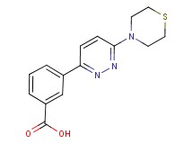 3-(6-thiomorpholin-4-ylpyridazin-3-yl)benzoic acid