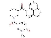 6-{[3-(1,2-dihydro-5-acenaphthylenylcarbonyl)-1-piperidinyl]carbonyl}-2-methyl-3(2H)-pyridazinone