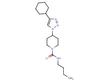 N-butyl-4-(4-cyclohexyl-1H-1,2,3-triazol-1-yl)piperidine-1-carboxamide
