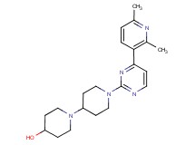 1'-[4-(2,6-dimethylpyridin-3-yl)pyrimidin-2-yl]-1,4'-bipiperidin-4-ol