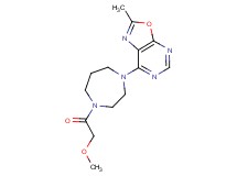 7-[4-(methoxyacetyl)-1,4-diazepan-1-yl]-2-methyl[1,3]oxazolo[5,4-d]pyrimidine
