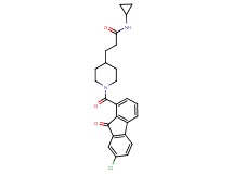 3-{1-[(7-chloro-9-oxo-9H-fluoren-1-yl)carbonyl]-4-piperidinyl}-N-cyclopropylpropanamide