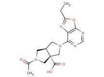(3aR*,6aR*)-2-acetyl-5-(2-ethyl[1,3]oxazolo[5,4-d]pyrimidin-7-yl)hexahydropyrrolo[3,4-c]pyrrole-3a(1H)-carboxylic acid