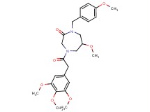 6-methoxy-1-(4-methoxybenzyl)-4-[(3,4,5-trimethoxyphenyl)acetyl]-1,4-diazepan-2-one